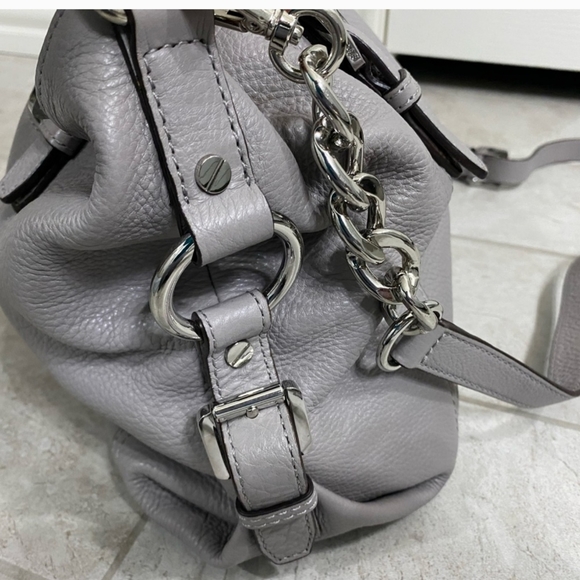 Authentic Michael Kors grey pebbled leather handbag excellent condition - Picture 6 of 12